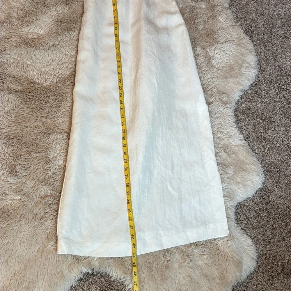 Madewell One Shoulder‎ Midi Linen Blend Dress